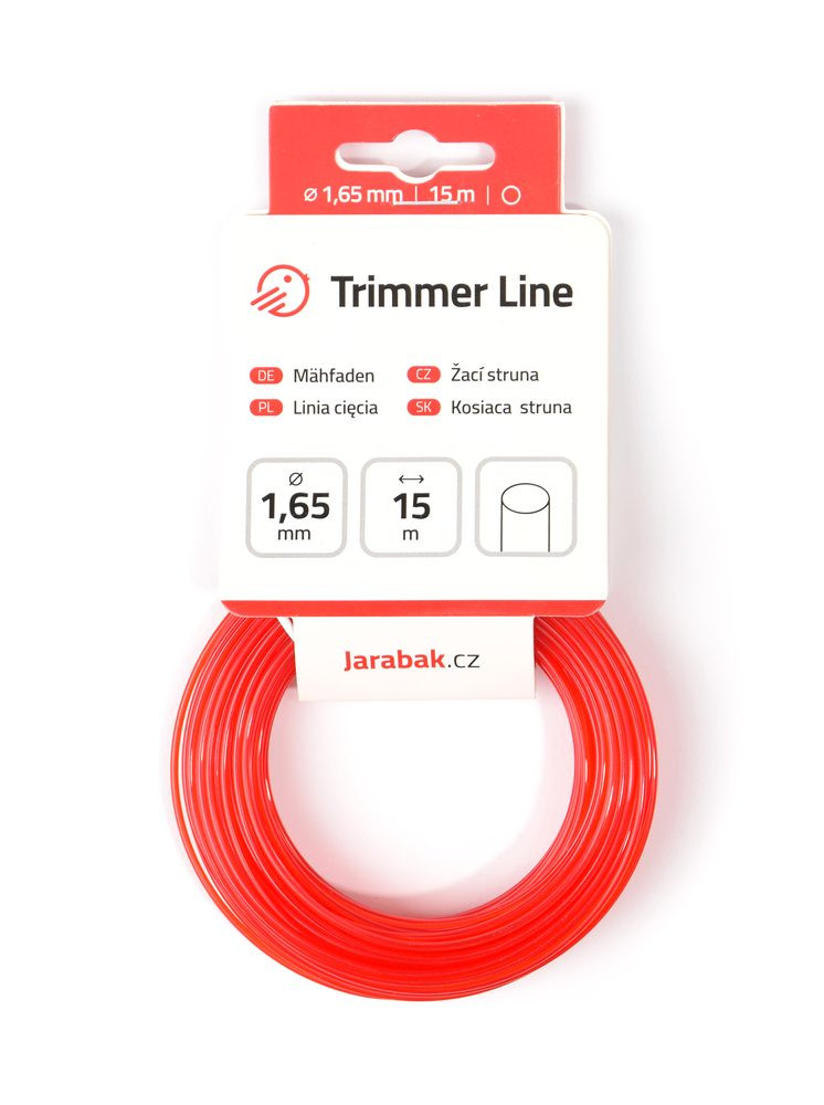 Žací struna Jarabák kulatá 1,65 mm x 15 m