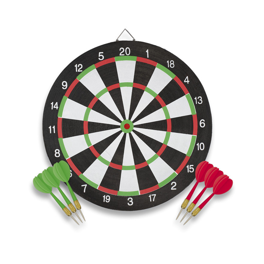 Set terče a 6 šipek Albainox Profi 45 cm - barevný