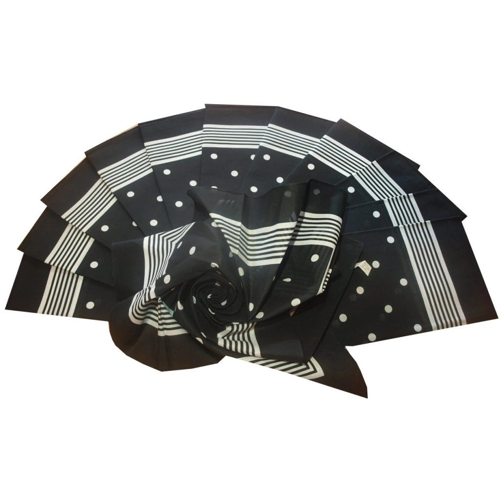 Šátek Etex Puntíky B01 1 ks - černý