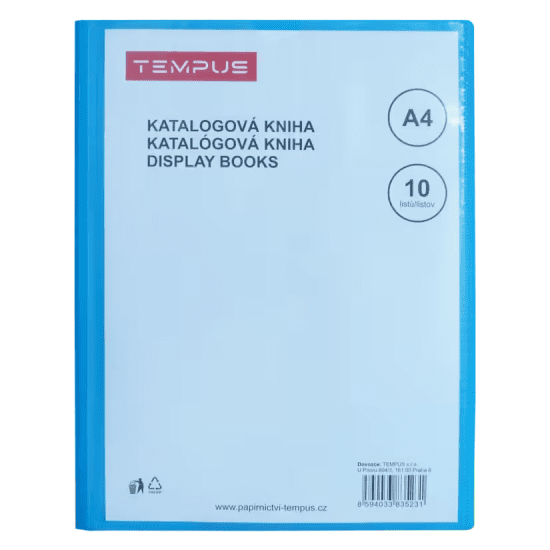 TEMPUS Katalogová kniha A4 - Tempus modrá - 10 listů