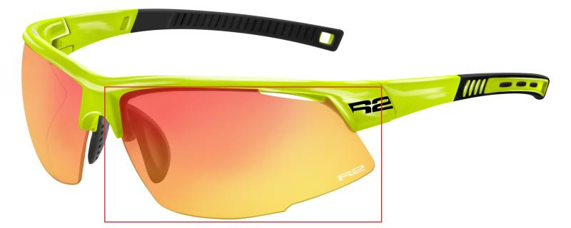 R2 Náhradní čočky k modelu Racer AT063, fotochromatické, černočervený chrom
