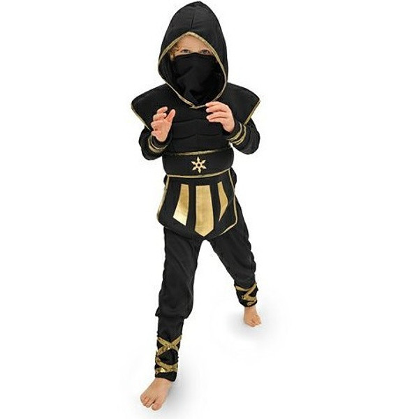 Kostým dětský Ninja černý vel. 116 - 128 cm