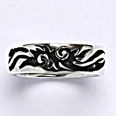 Stříbrný prsten s patinou, prsten ze stříbra,váha 7,09 g