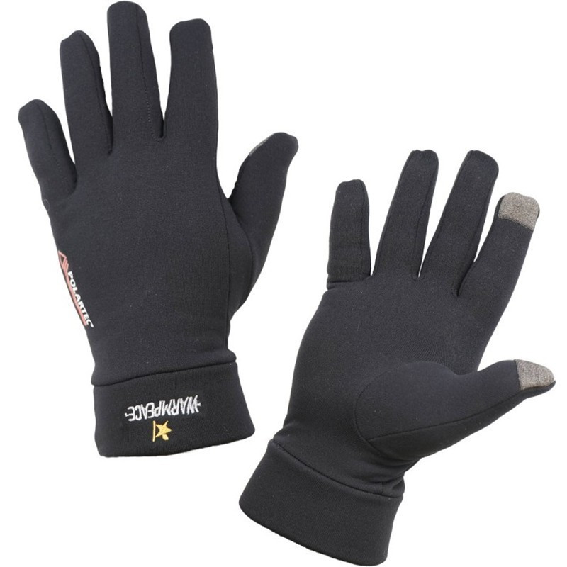 Warmpeace Lehké rukavice s dotykovou vrstvou Warmpeace Powerstretch Touchscreen Černá