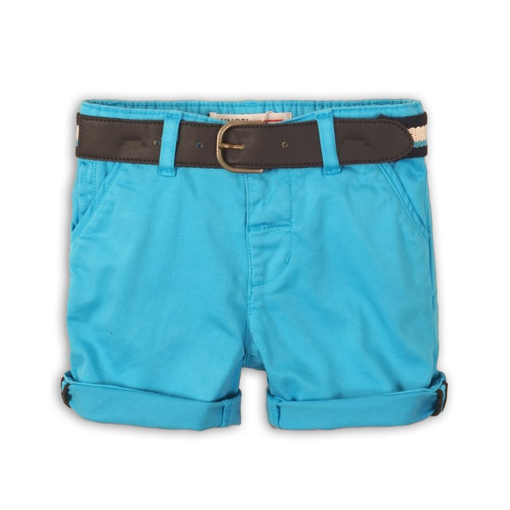 Kraťasy chlapecké s páskem, Minoti, Sunset 6, modrá - 104/110 | 4/5let