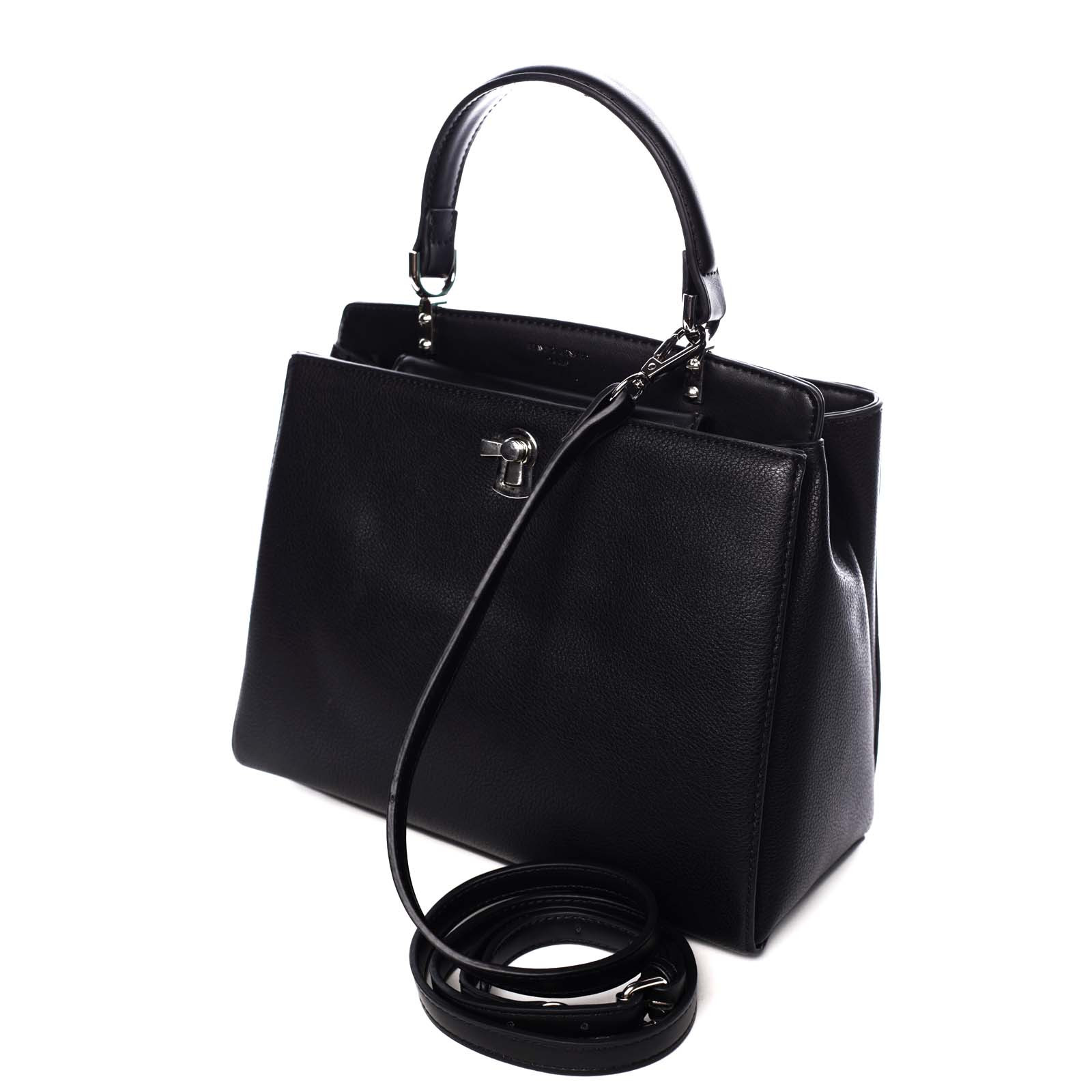 Dámská koženková elegantní kabelka Sára černá