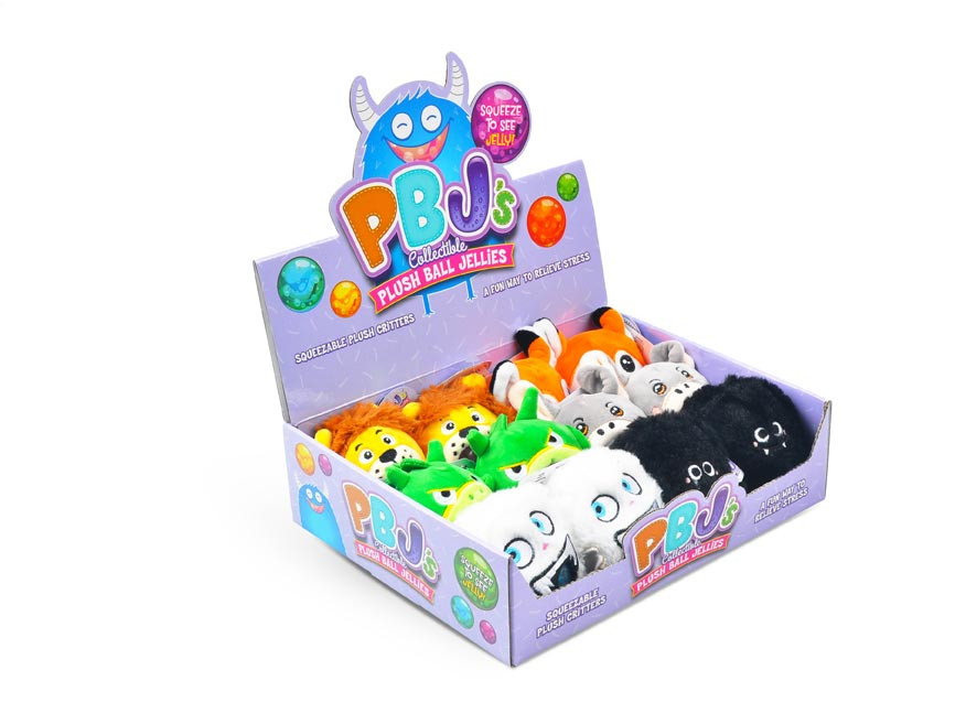 MFP 6660004 Plyšák PBJ mix 2 - Display no. 12ks