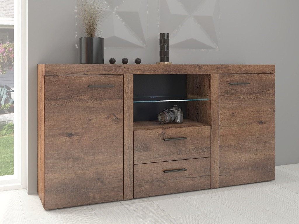 Komoda KADEN 2D2S, dub lefkas