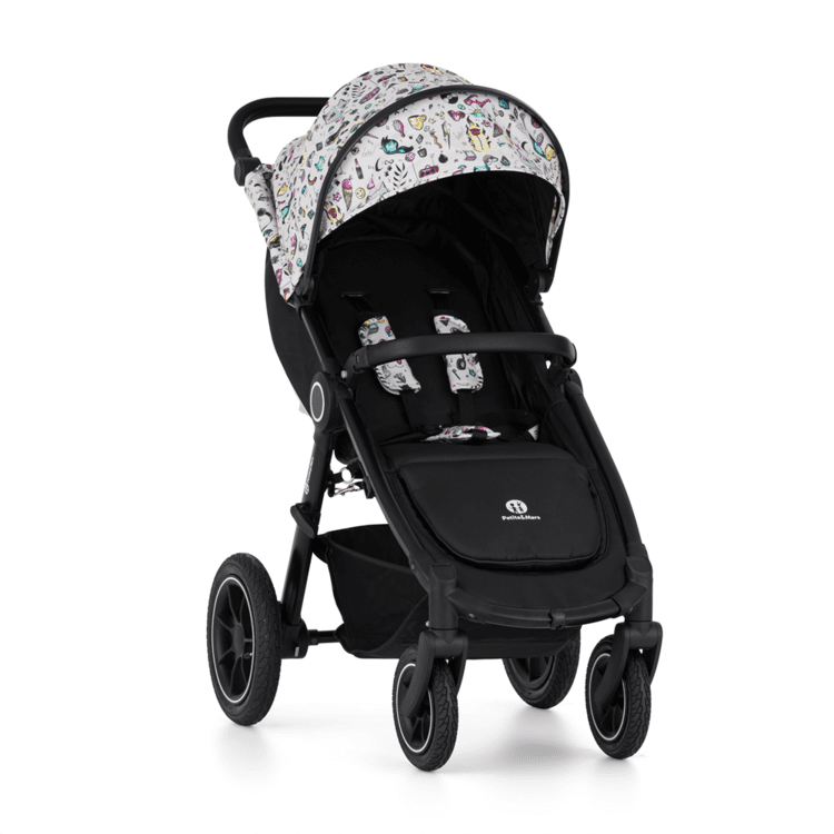 PETITE&MARS Kočárek sportovní Street2 Air Black Limited 100 Tattoo