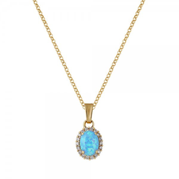 Přívěsek se syntetickými opály 247-087-000814 1.35g