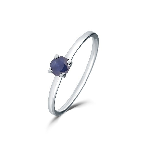 Prsten soliter se safírem 314-437-SA88 57-1.45g