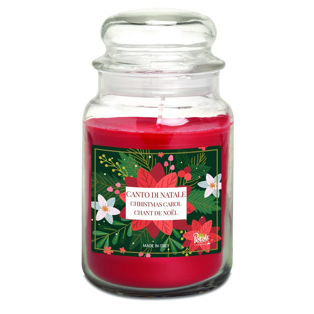 PETALI svíčka ve skle Christmas Carol - hoření 100h
