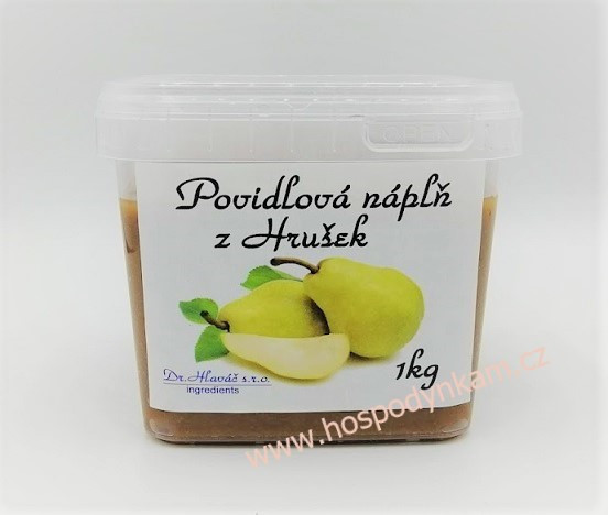 Povidlová náplň z Hrušek 1kg (termostabilní)