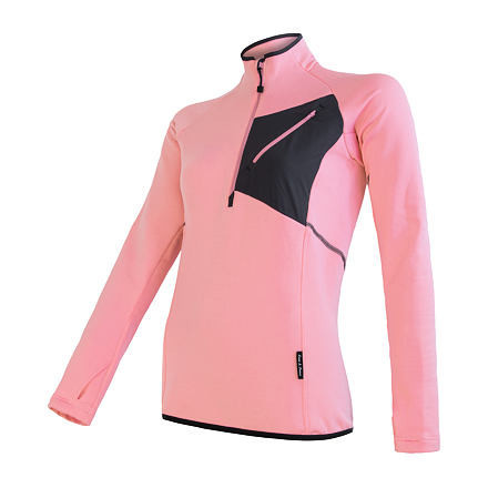 SENSOR TECNOSTRETCH dámská mikina kr.zip strawberry ice Velikost: S 8592837062730