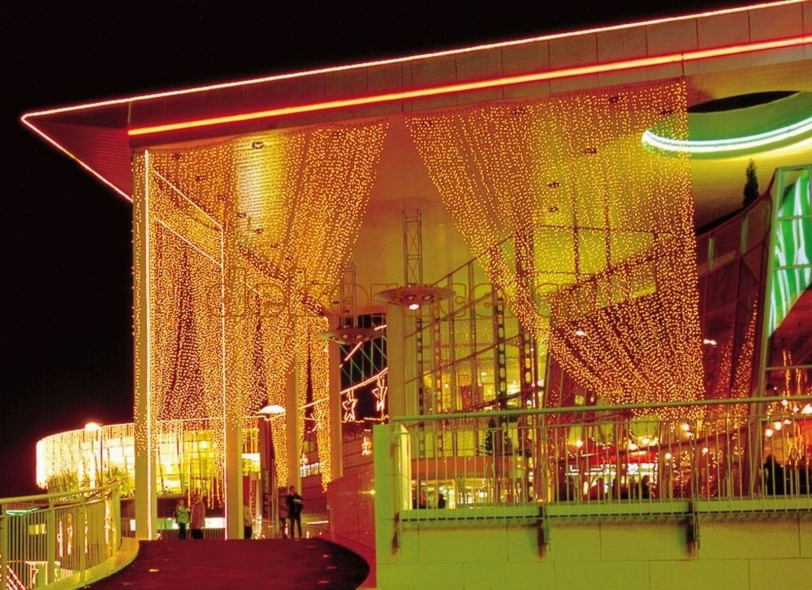 MKI Závěs INT, 2mx7m/1520 čiré žárovky/bílý kabel