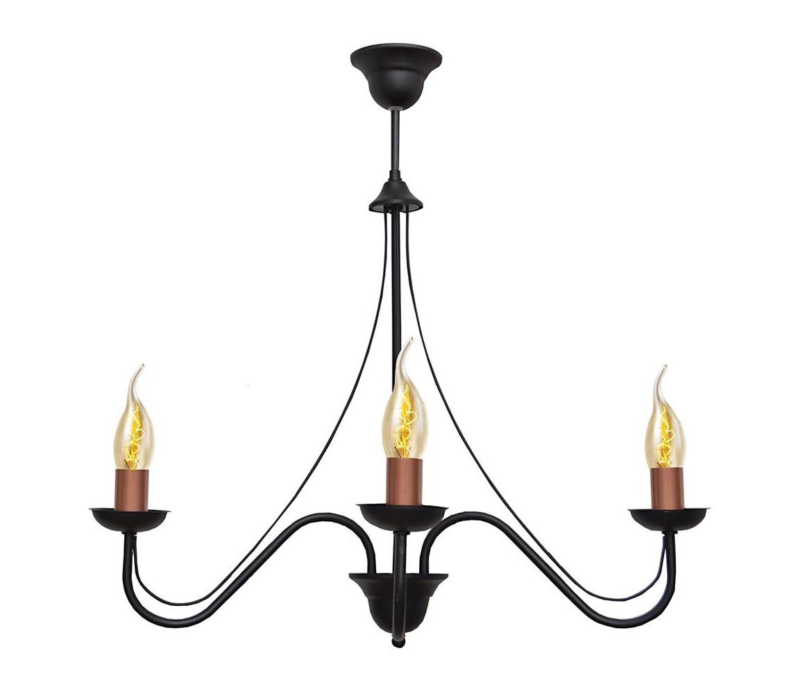 Lustr na tyči MALBO 3xE14/60W/230V