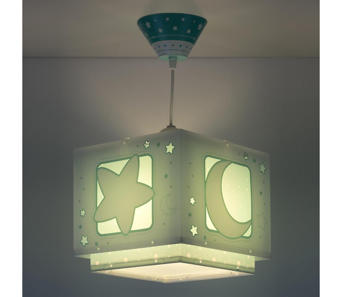 Dalber Dalber D-63232H - Dětský lustr MOONLIGHT 1xE27/60W/230V