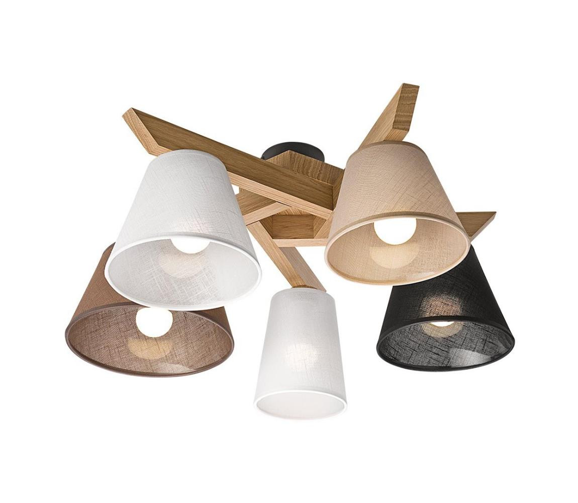 Přisazený lustr ANTONIO 5xE14/40W/230V dub