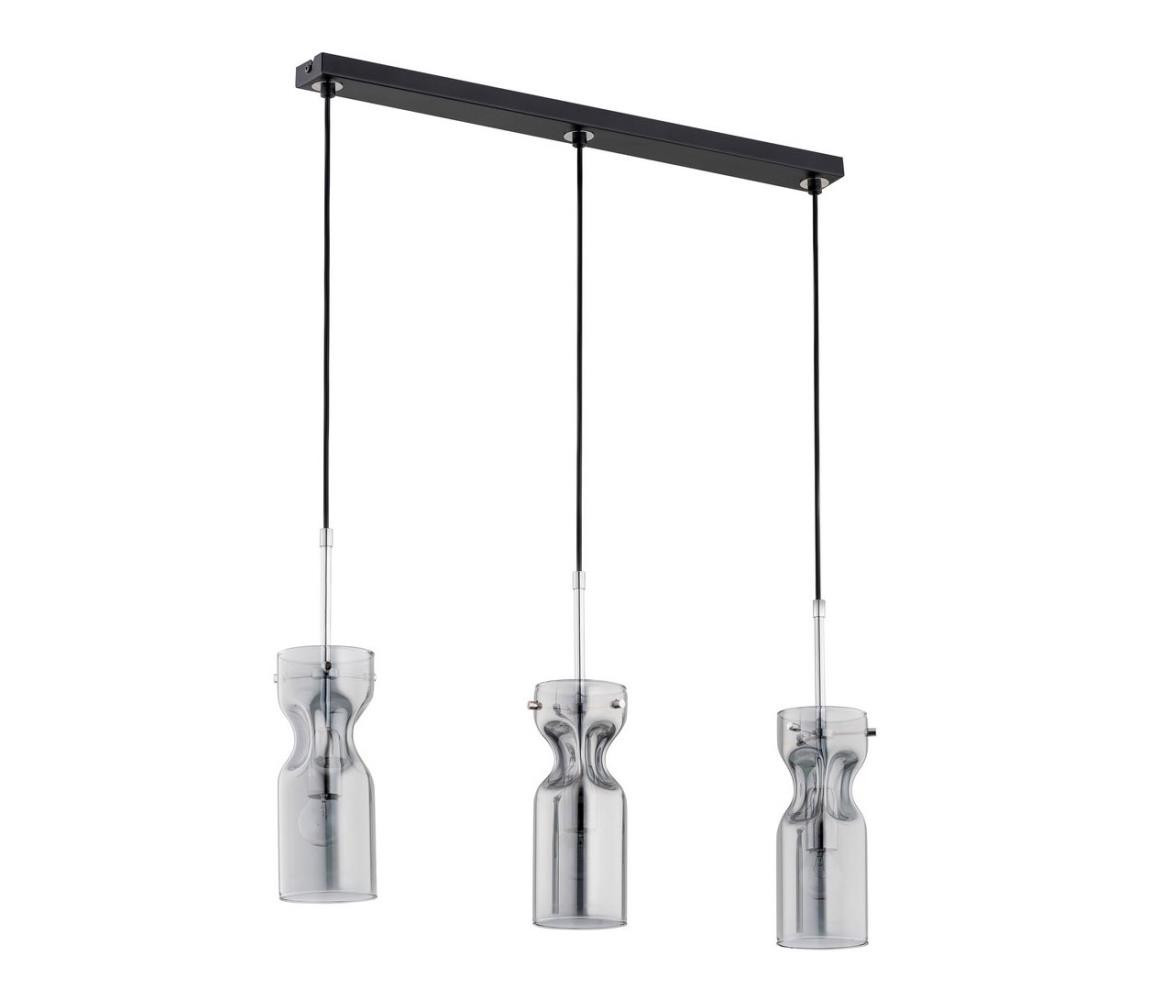 Lustr na lanku KAPRIS 3xE14/40W/230V stříbrná