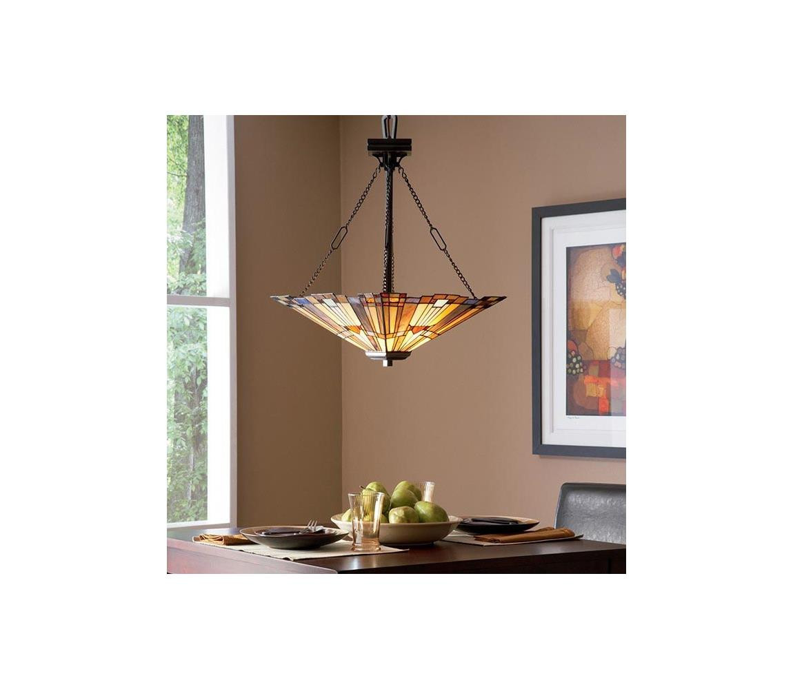 Elstead Elstead QZ-INGLENOOK-P-B - Lustr na řetězu INGLENOOK 3xE27/100W/230V