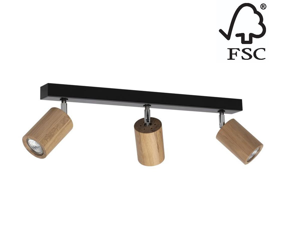 3913174 - LED Stropní bodové svítidlo MATTI 3xGU10/5W/230V dub