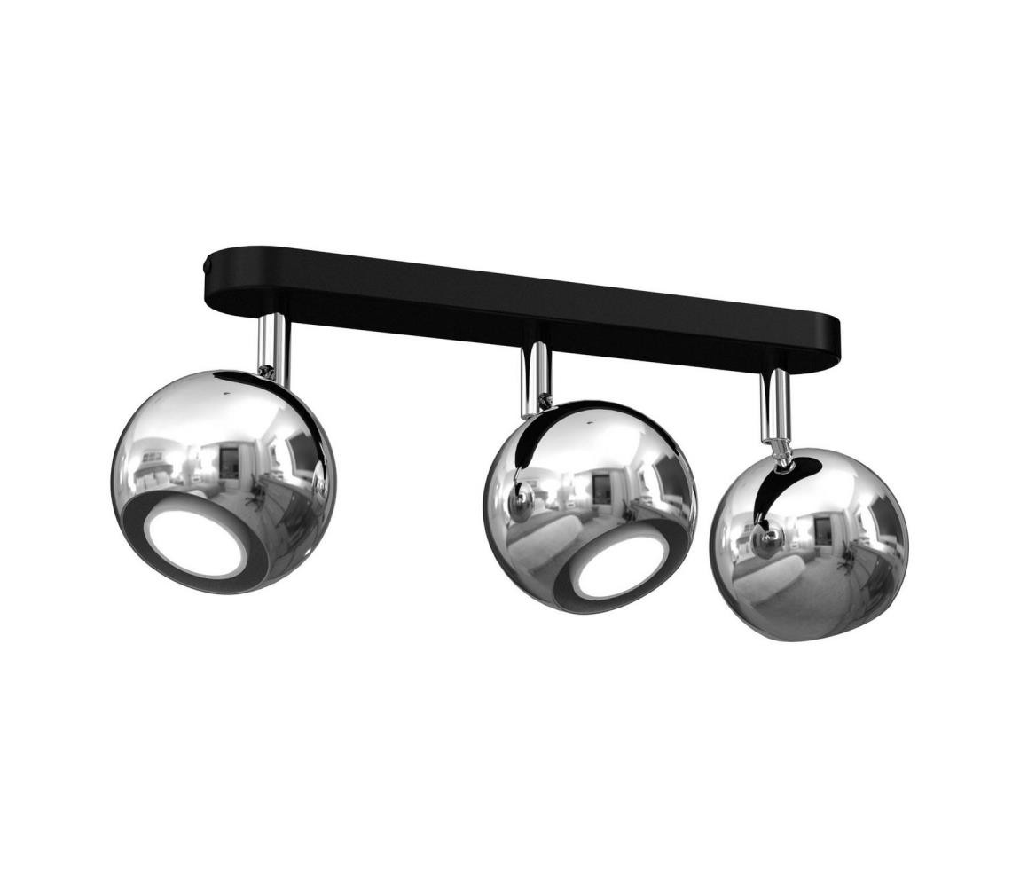 Bodové svítidlo COMET 3xGU10/8W/230V černá/lesklý chrom