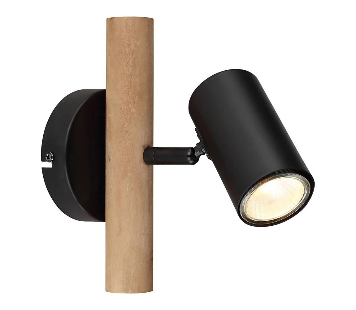 Globo Globo 57913-1 - Nástěnné bodové svítidlo HERTI 1xGU10/5W/230V dřevo/kov