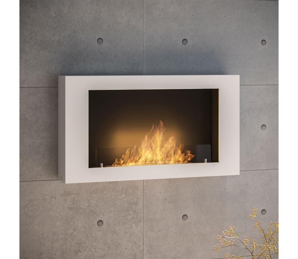InFire InFire - Nástěnný BIO krb 100x56 cm 3kW bílá