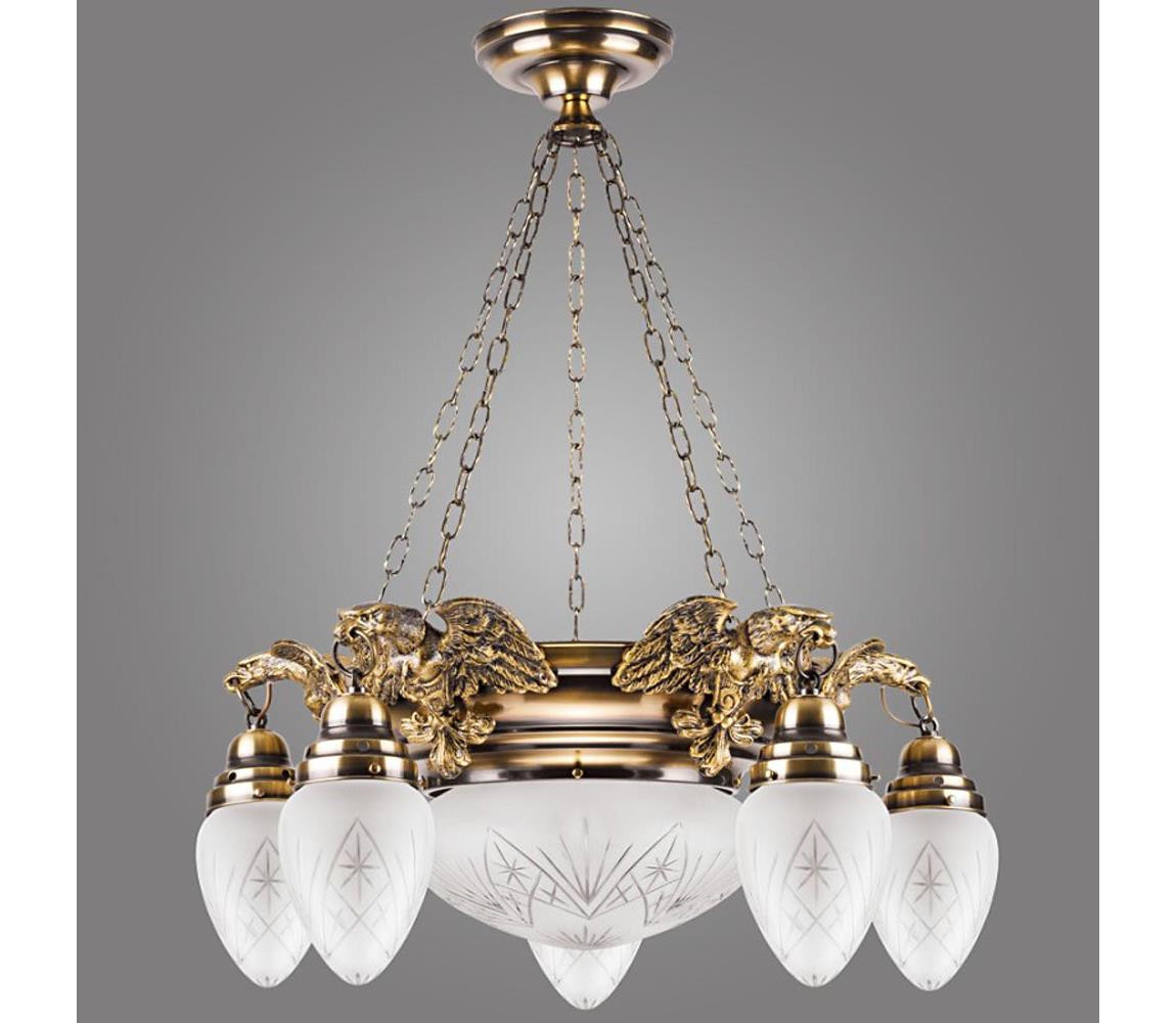 KEMAR Kemar OW50/P - Lustr EAGLE 5xE27/60W/230V + 1xE27/100W/230V