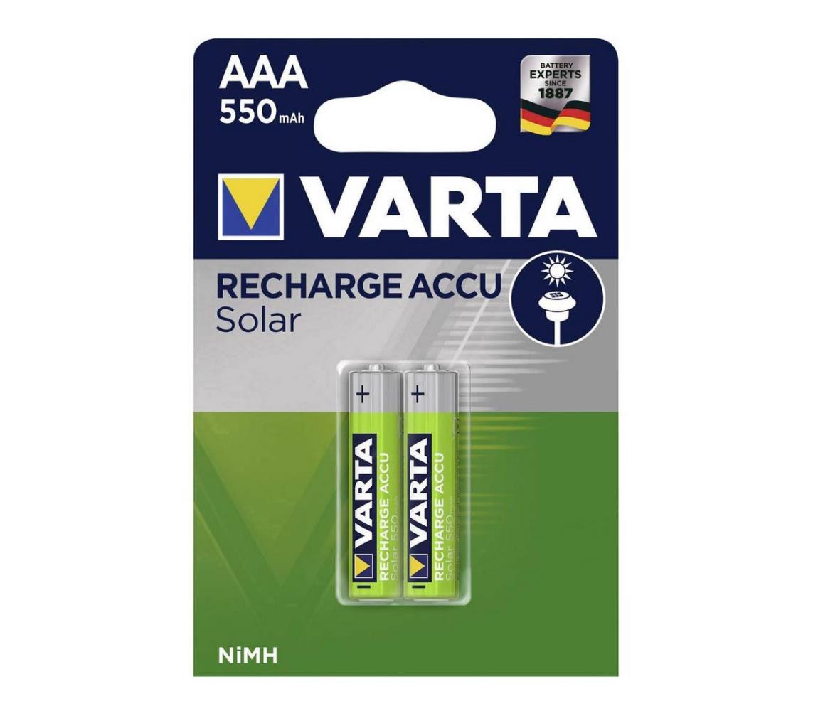 VARTA Varta 56733 - 2 ks Nabíjecí baterie SOLAR ACCU AAA NiMH/550mAh/1,2V