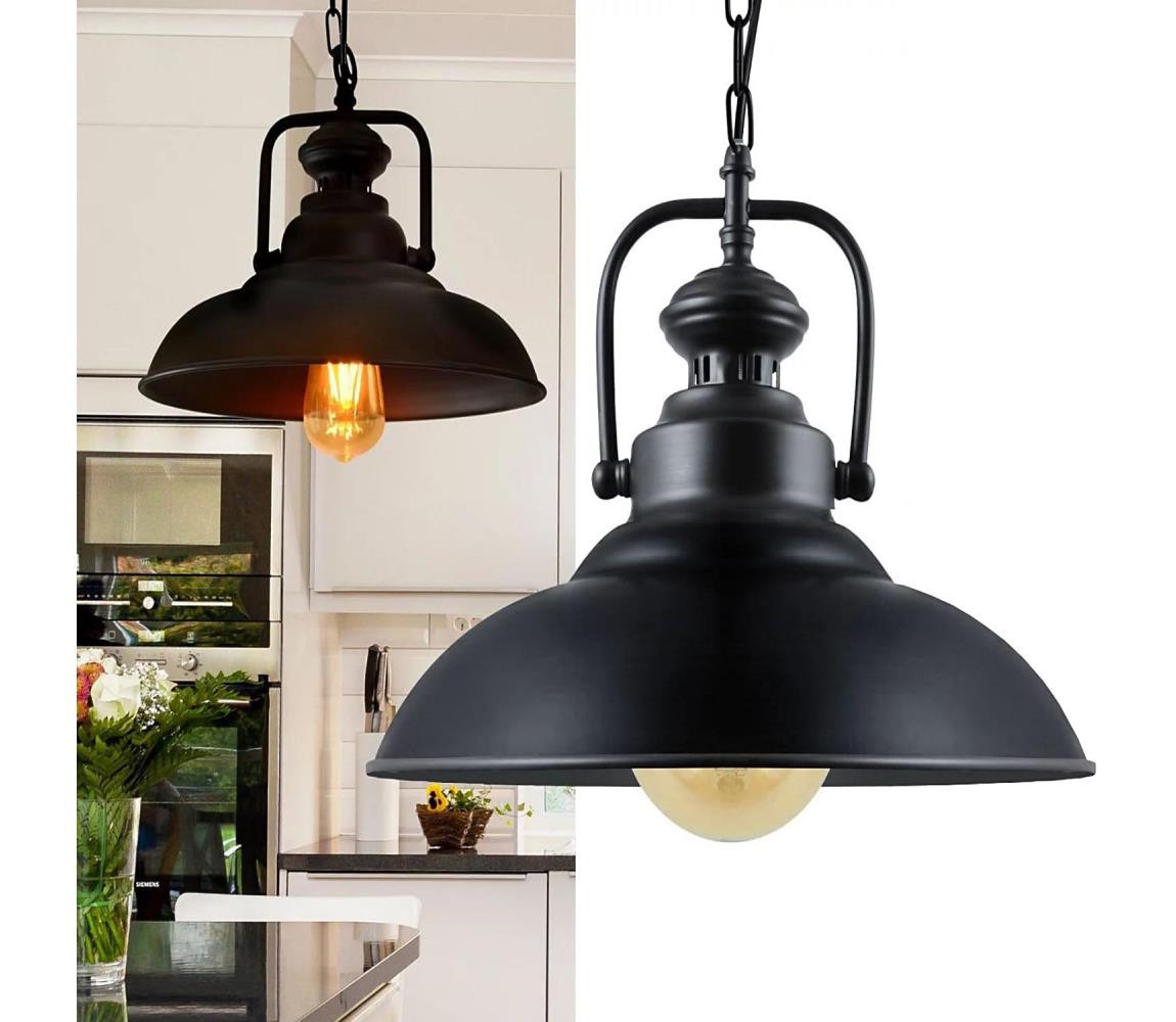 Lustr na řetězu ICELAND 1xE27/20W/230V