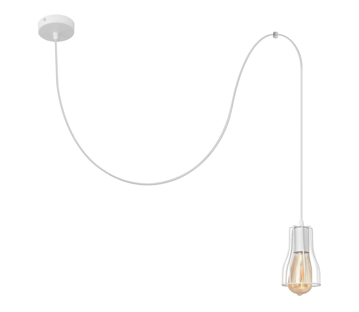 Lustr na lanku TUBE 1xE27/15W/230V bílá