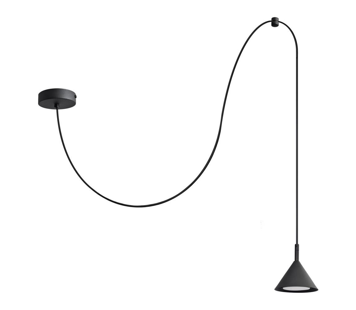 Lustr na lanku ETNA LONG 1xGX53/15W/230V černá