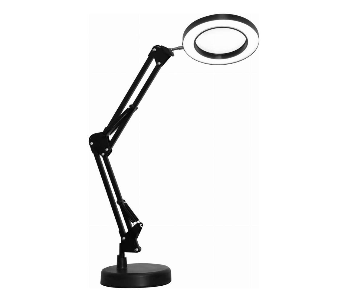 LED Stmívatelná stolní lampa s lupou LED/10W/230V 3000/4500/6000K