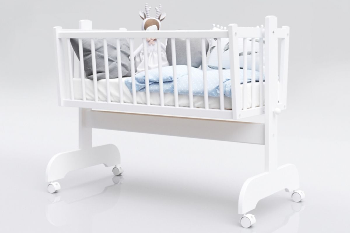 Dětská kolébka Karol 90 x 40 cm - bílá