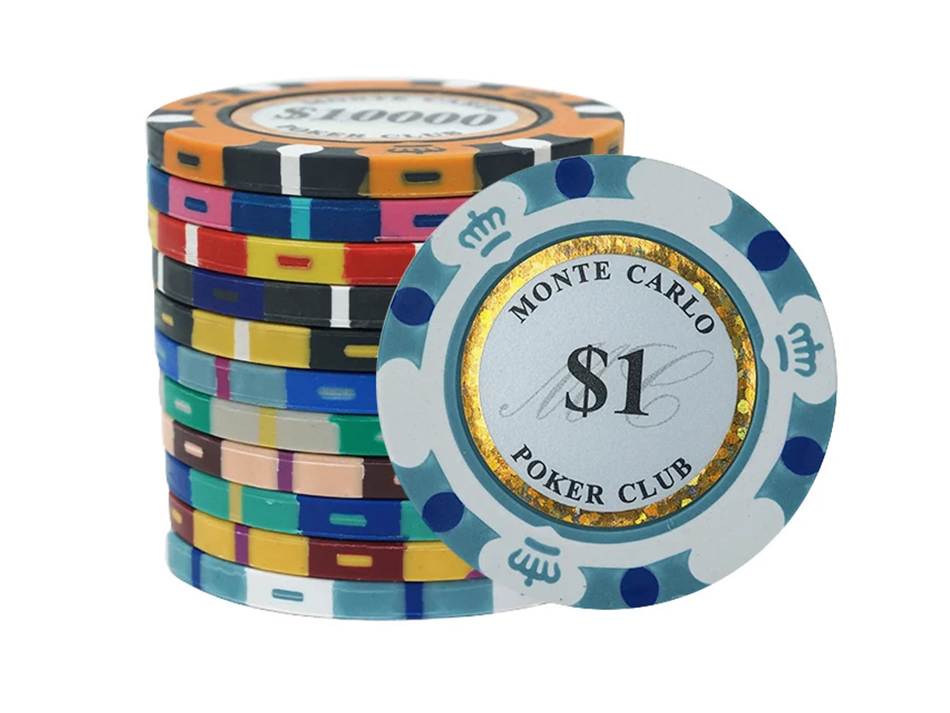 Kusový žeton na poker Monte Carlo Pokerclub 1
