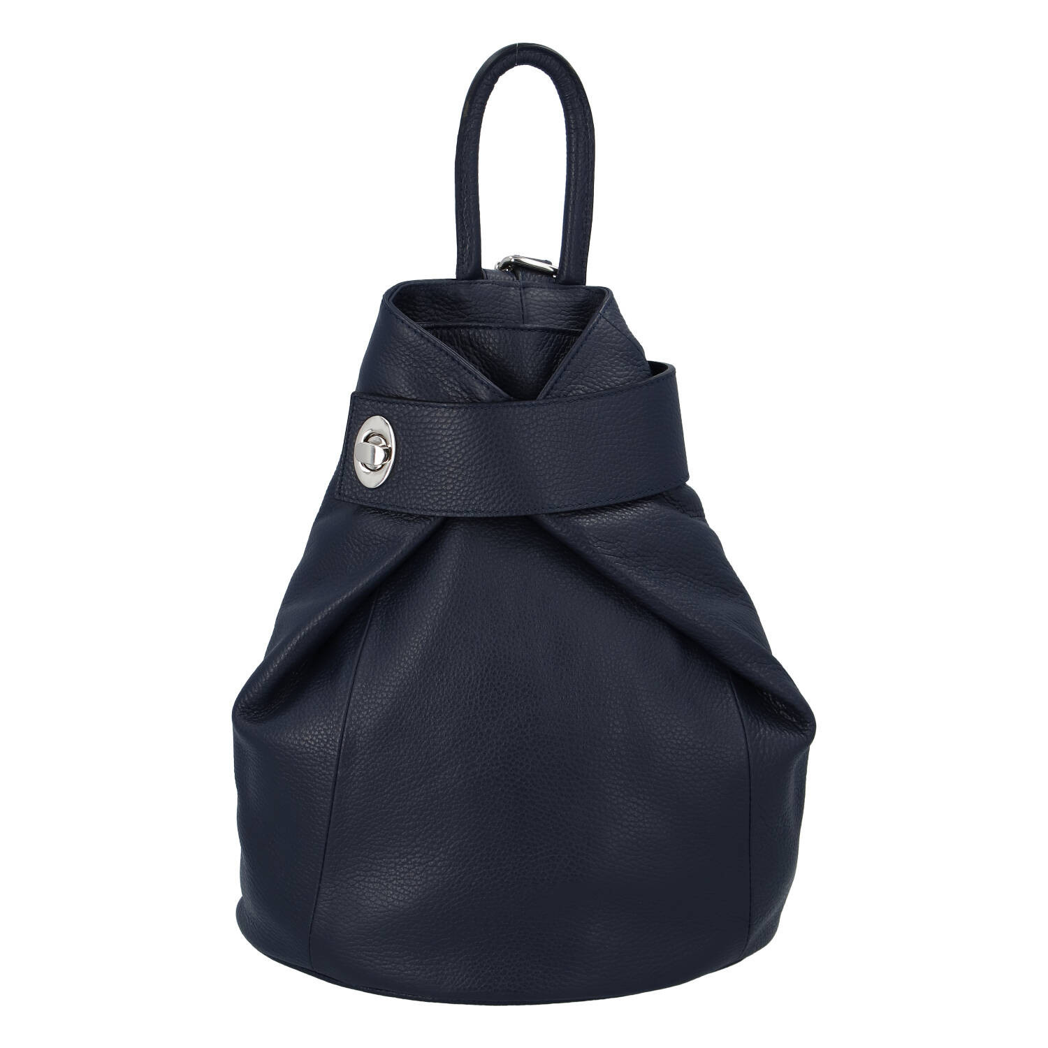 Dámský kožený batůžek tmavě modrý - ItalY Vazky tmavě modrá