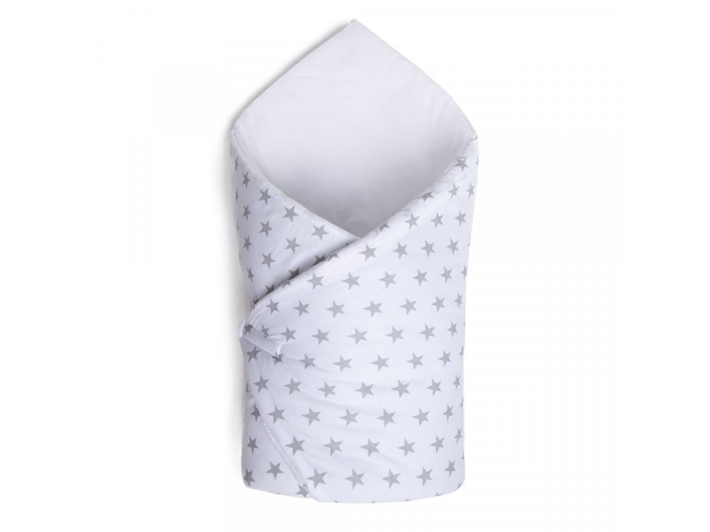 Maceshka Zavinovačka Minky bílá, šedé hvězdy (500147MA)