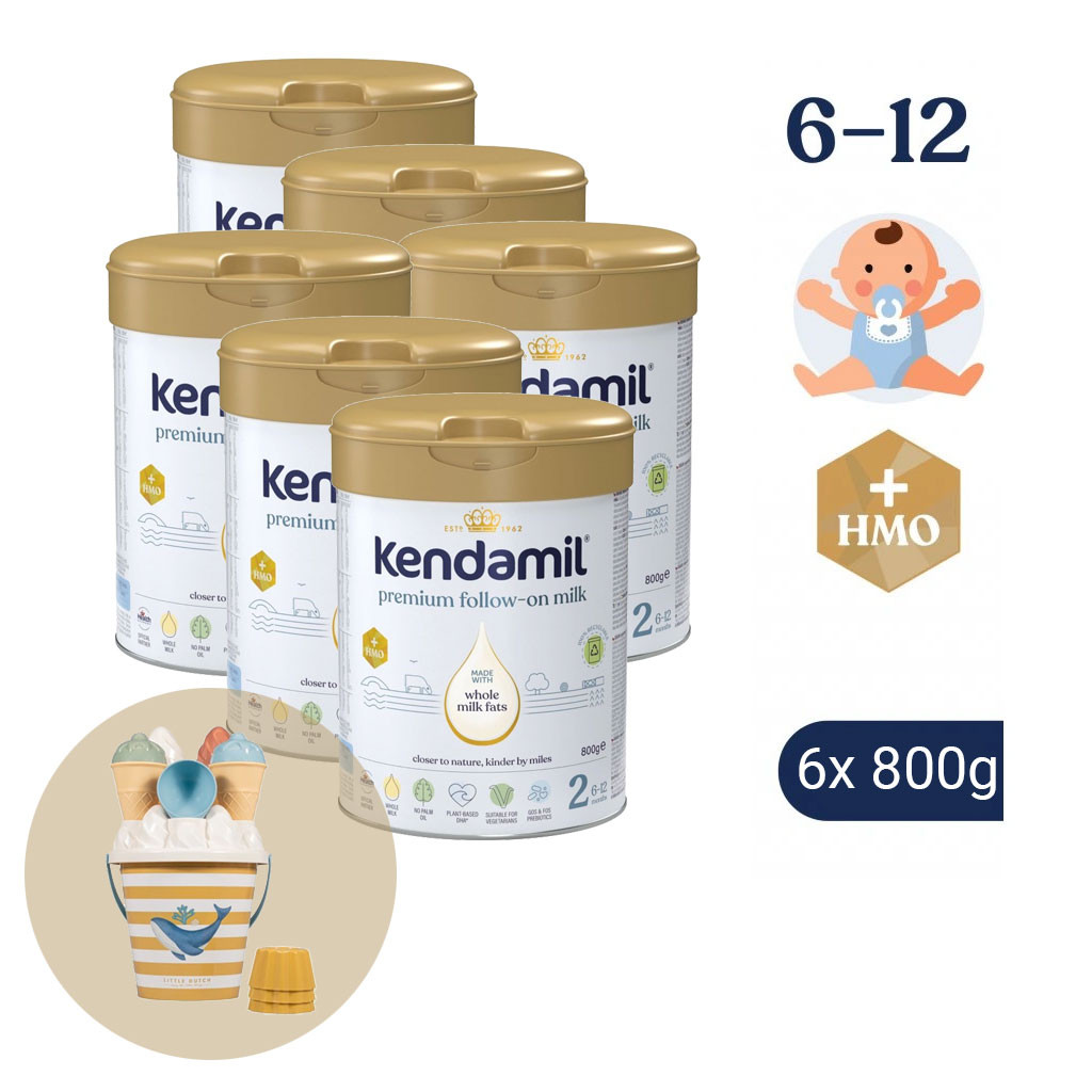 Kendal Nutricare PREMIUM 2 HMO+ 6 pack s dárkem (6x 800g)
