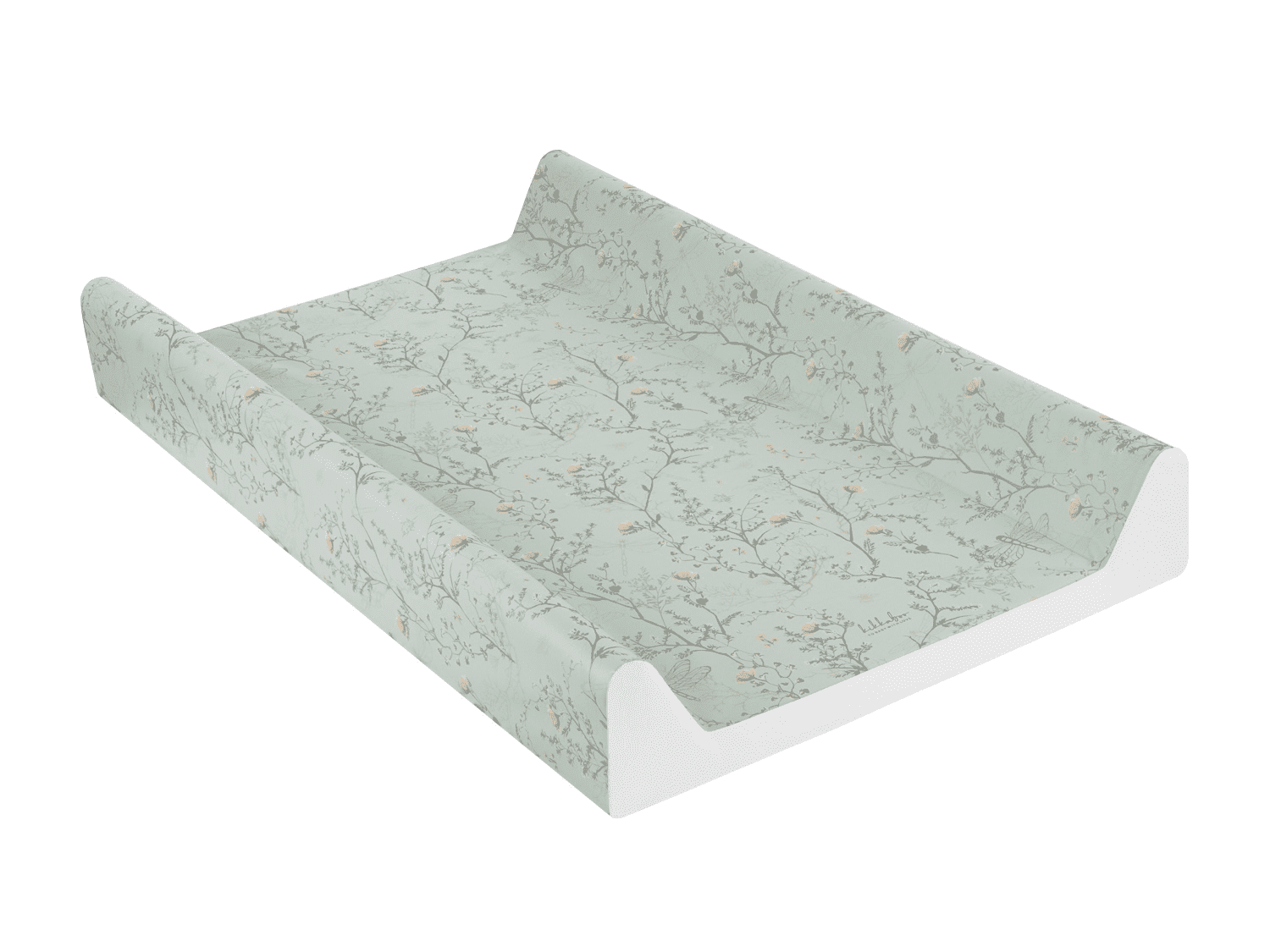 KIKKABOO Přebalovací podložka pevná 50x70 cm Secret Garden Green