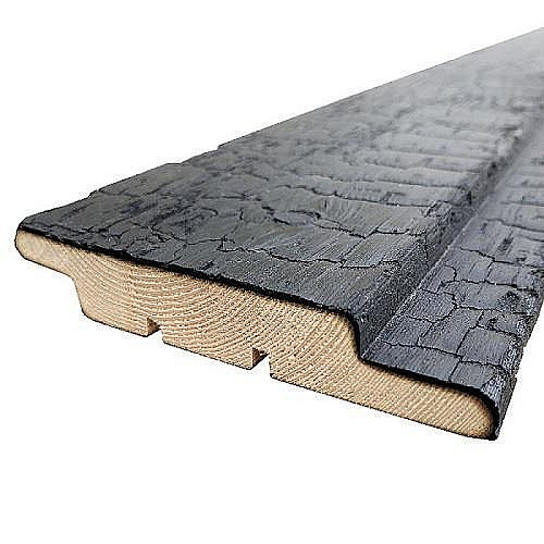 ASKO Fasádní palubky profil Z OPALOVANÝ SMRK 20 × 120 × 3000 mm | carbon