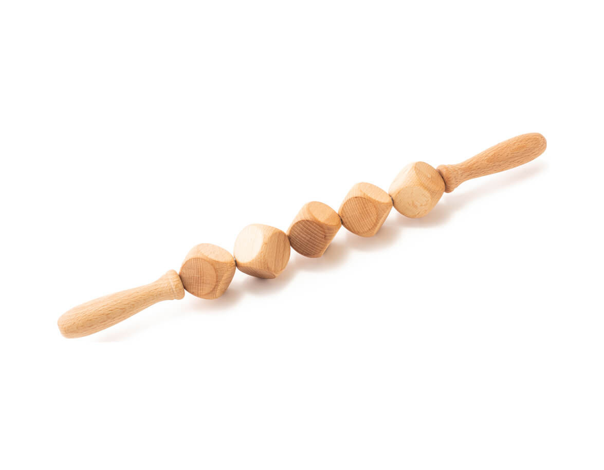 TEJPY.cz Dřevěný váleček s kostkami na maderoterapii