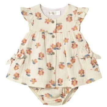 Mayoral  1851 Conjunto vestido y cubrepañal Naranja  Oranžová