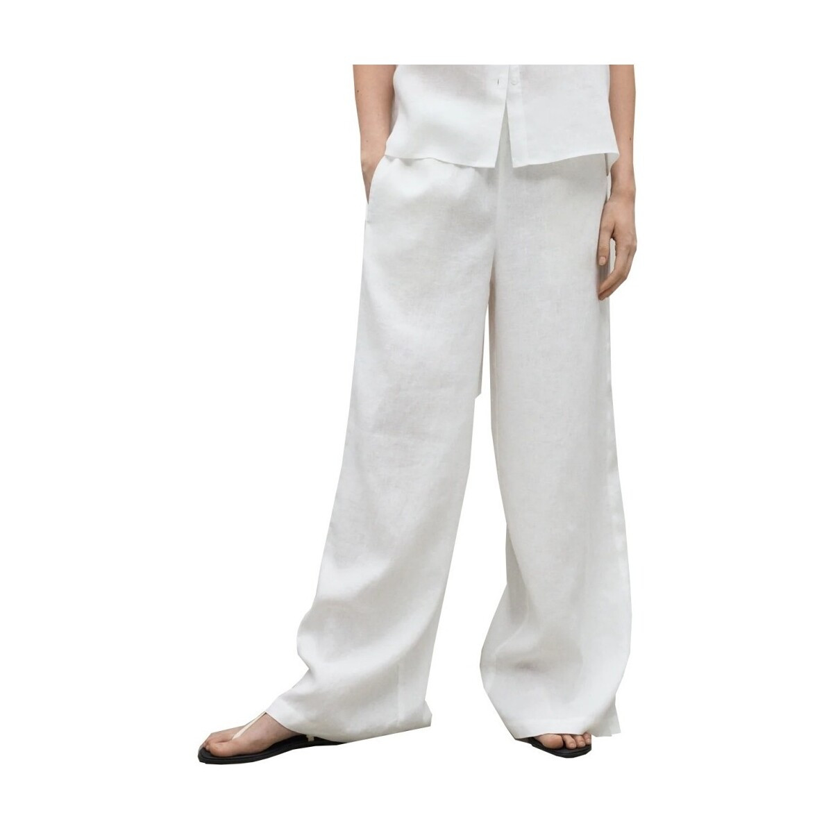 Ecoalf  MOSSIALF PANTS WOMAN  Bílá