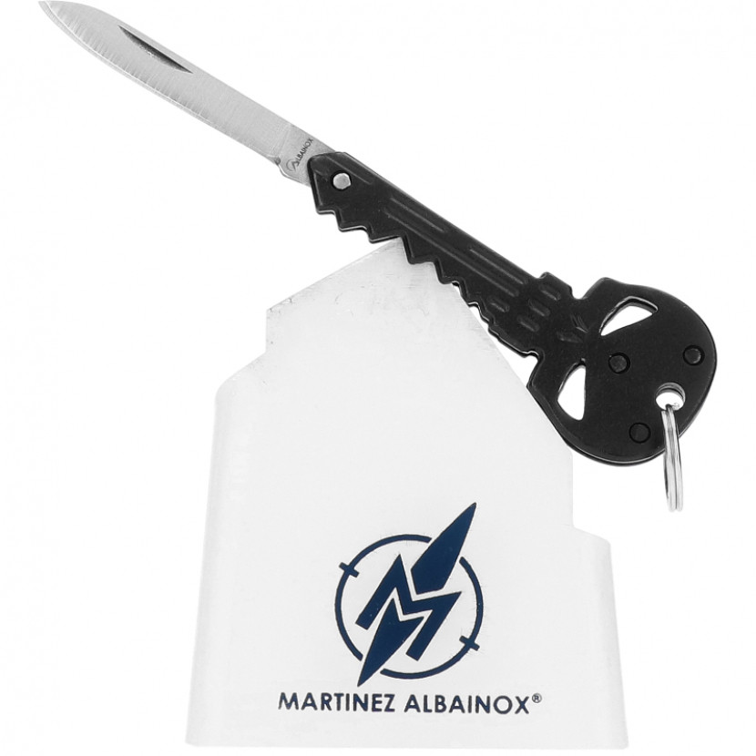 Nůž na klíče Albainox Skull - černý