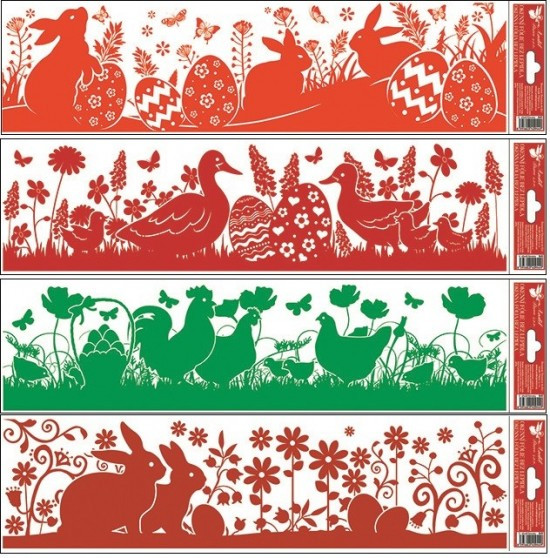 Anděl Velikonoční okenní fólie - siluety - 843