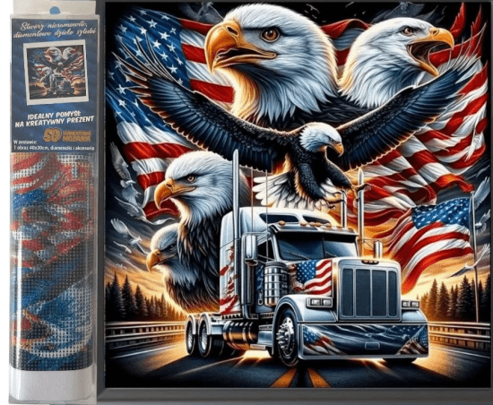 Norimpex Diamantový obrázek - Amerika - 30 x 40 cm - 2000873