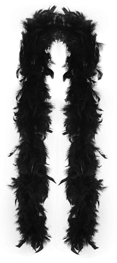 Boa černé s peřím 2 m - RAPPA