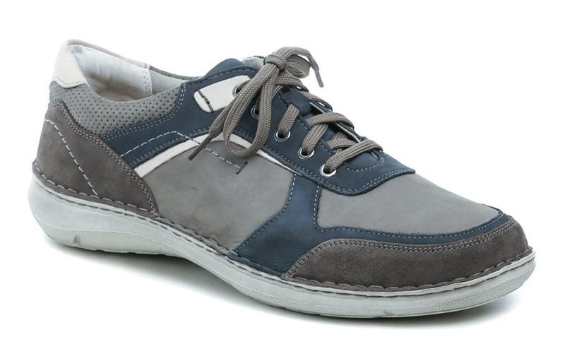 Josef Seibel 44910 šedé pánské nadměrné polobotky
