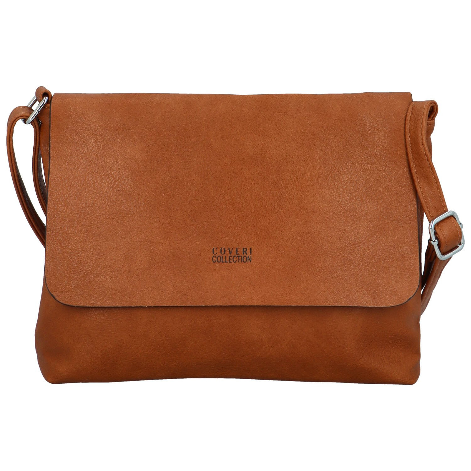 Stylová dámská koženková crossbody kabelka Annalotte, hnědá